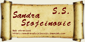 Sandra Stojčinović vizit kartica